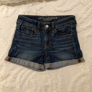 AE Denim Short Short-stretch denim-size 2- midi